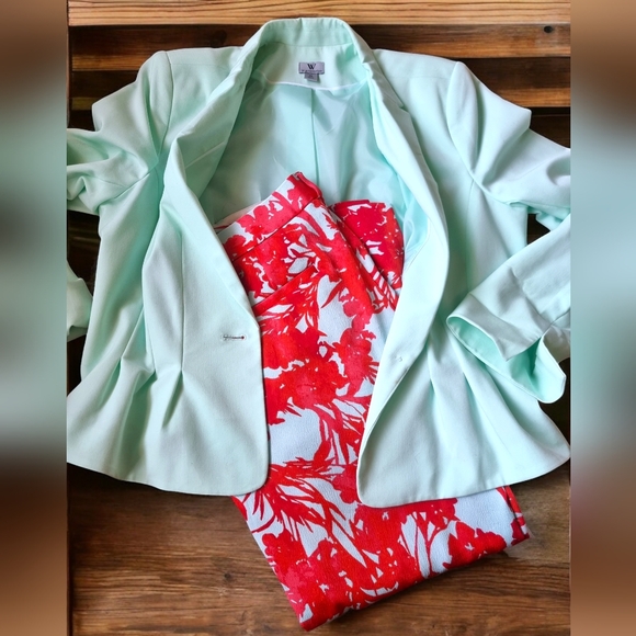 Worthington Mint Green Lined Blazer Jacket - Picture 9 of 9